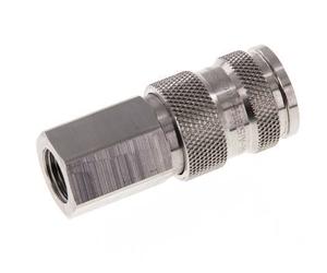 Acier inoxydable 316L DN 7.8 Manchon d'accouplement pour air G 1/4 pouce femelle double obturation