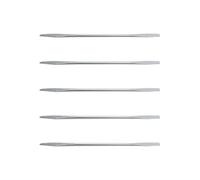 Acier Inoxydable 410 Spatule de Maquillage 5 Pièces | Format Mini Portable, Texture Lisse Professionnelle, Argenté, Facile à Ranger et Simple D’utilisation