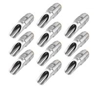 Acier Inoxydable Abreuvoir Automatique Argenté 10 Pièces | Tige Métallique, Ressort Robuste, Structure Simple, Étanchéité Fiable, pour Tuyaux et Bergeries