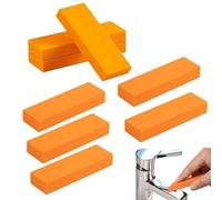 Acier inoxydable - Anti-perte - Limon ménager et rouille - 8 pièces naturelles et sûres - Chewing-gum anti-tir - Pierre calcaire flexible et légère pour le nettoyage en