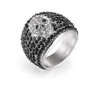 Acier Inoxydable Bague de Johnny Hallyday Cadeaux Homme Biker Rock Anneau de Crâne, Bague de Concert Johnny