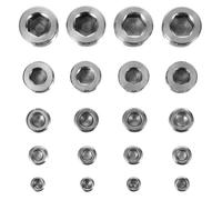 Acier Inoxydable Bouchon D'extrémité de Tube, 5 Tailles, Argenté | Prévention des Fuites, Résistance à Corrosion Acides, Surface Lisse, Finition Élégante