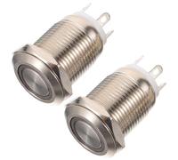 Acier Inoxydable Bouton de Sonnette Lumineux 3v | Bord Circulaire Éclairé Blanc, pour Carillon Domestique, Usage Nocturne, Façade D'entrée et Panneau de Porte