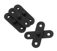 Acier Inoxydable Charnière Invisible Pivot Caché Noir, 4 Pièces | Usage Extérieur et Intérieur, Support Stable pour Zones à Fort Passage, Installation Simple, Métal Résistant