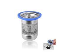 Acier Inoxydable Clapet Anti Odeur, Bouchon Douche Anti Odeur, Anti Odeur Douche avec Filtre Amovible, Réduire Le Colmatage des Cheveux, pour Sorties D'évacuation d'un Diamètre de 39 à 50 mm 0XBIT