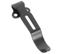 Acier Inoxydable Clip de Poche Noir pour Couteaux, Portable | Installation Facile Vis Incluses, Format Compact et Pratique, pour Randonnée et Voyage
