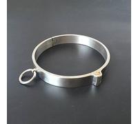 Acier Inoxydable Collier DI Ø135mm polir bondage chaîne non sép BDSM | YILUQIFLY flirting verrouillable SUBS sclaves femmes hommes restraint handcuffs adulte fetisch Jeu de rôle contraintes