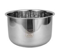 Acier Inoxydable Cuve Intérieure 5l pour Cuiseur à Riz | Conception à Grosse Capacité, Repères de Mesure Intégrés, Usage Polyvalent, Finition Argentée Cuisine