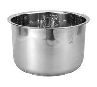Acier Inoxydable Cuve Intérieure de Rechange 4l pour Cuiseur à Riz | Surface Lisse, Repères Gradués, Grosse Capacité sans Bavure, Usage Familial pour Cuisson du Riz, Argenté