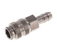 Acier inoxydable DN 5 Coupleur d'air Douille 8 mm Colonne de tuyau Double obturation