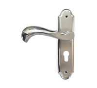 Acier inoxydable double langue ingénierie correspondant brossé chambre serrure de porte chambre porte en bois salle de bains silencieuse poignée mécanique serrure(D type D05 D31 hole spacing 155)