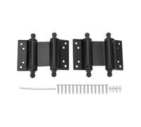 Acier inoxydable double printemps charnière de porte de porte de porte de porte auto-fermeture noire