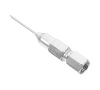 Acier Inoxydable Embout de Graisse à Aiguille pour Machines | Connecteur de Remplacement pour Pulvérisateur, Usinage Précis, Flux Régulier, Accessoire de Lubrification, Argenté