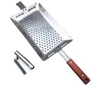 Acier Inoxydable Fabricant de Spaetzle Manuel et Bois, Lot de Set | Préparation Uniforme et Rapide, Prise Antidérapante, Résistance à Chaleur, Usage Maison la Cuisine, Outil Presse