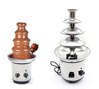 Acier inoxydable Fontaine de chocolat Machine cascade familiale Machine tour de fusion Enfants DIY 4 étages