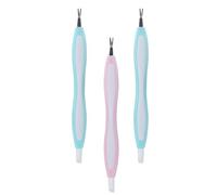 Acier Inoxydable Fourchette à Cuticules, 3 Pièces Outil Manucure | Tête Pointue, Prise en Main Facile, Format Léger et Portable, pour Usage Personnel ou Professionnel, Nail Art Soigné