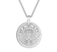 Acier inoxydable Freya Deuxième symbole Belle fertilité Déesse Pendentif Collier Breloque Bijoux Cadeau