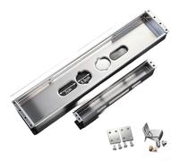 Acier inoxydable, gâche de porte, grade 304 réglable, boîte de rangement de verrouillage, avec boîtier épais, anti-levier, protection d'installation bidirectionnelle, pour porte intelligente moderne