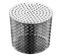 Acier Inoxydable Grille de Protection de Gouttière Argenté Conique | Structure Perforée, Débit D’eau, Installation Facile, Anti-obstruction, pour Salles de Bains et Balcons