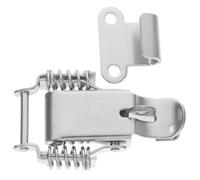 Acier Inoxydable Loquet à Double Ressort pour Boîte à Outils | Modèle à Double Ressort, Finition Argenté, Usage pour Ruche et Coffre, Sécurité Supplémentaire, Polyvalent