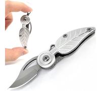 Acier inoxydable Mini Cutter Sac porte-clés pour hommes femmes compact pliable portable survie