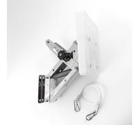 Acier Inoxydable Moteur Hors Bord Support Bateau, Max 20hp/30kg + Sécurité Câble