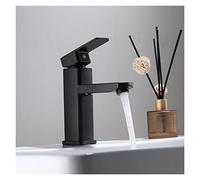 Acier Inoxydable Nouveau carré Noir Chaud et Froid Robinet de Salle de Bain mélangeur de Salle de Bain Accessoires de Salle de Bain Robinet de lavabo de Salle de Bain