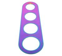 Acier Inoxydable Outil de Mesure pour Spaghetti, 4 Portions | Design à Quatre Trous, Contrôle des Portions, Format Compact et Portable, Aspect Coloré Cuisine