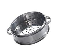Acier Inoxydable Panier Vapeur avec Poignées Anti-Chaleur 16cm | Baozi et Légumes, Trous de Vapeur Isométriques, Corps Épaissi, Cuisson sur Cuisinière Cuisine