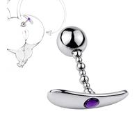 Acier Inoxydable Perles Anal Plug Set But Plug avec Base T Boules d'Amour Cachées Extra Large Boules Anal Trainer Prostate Point G Masturbation Massage Anal Jouets pour Hommes Femmes Couples Fétiche
