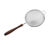 Acier inoxydable Petite Passoire avec Manche En Bois Maille Fine Passoire À Huile Multi-fonction Filtre Maille Farine Tamis Cuisine Outils De Cuisson
