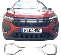 Acier Inoxydable Phares Antibrouillard Cadre Chrome pour Dacia Duster II Ab 2018