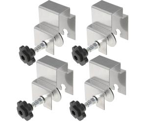 Acier Inoxydable Pince Avant de Tiroir 4 Pièces | Outil de Fixation pour Façade, Ne Marque Pas le Panneau, Gain de Temps, Usage Simple pour Armoires