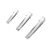 Acier Inoxydable Pinces Crocodiles Cheveux pour Nœuds 30 DIY | Bases Personnalisables pour Coiffure et Créations, Lot de 30 Pièces, Coloris Argenté, Usage Salon