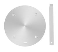 Acier Inoxydable Plaque de Diffusion de Chaleur pour Induction | Adaptateur en Alliage D’aluminium, Compatible Gaz et Cuisson, Transfert Rapide et Homogène, Argenté