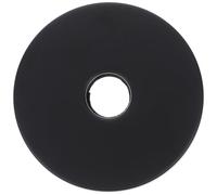 Acier Inoxydable Plaque de Remplacement D'écusson Noir Ronde