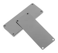 Acier Inoxydable Plaque Signalétique Vierge 4 Trous, 10 Pièces | Gravure et Impression D’informations, Style Simple et Rustique, pour Machines et Souvenirs, Maison ou Fête