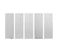 Acier Inoxydable Plaques de Stamping Argenté 5 Feuilles | Motifs Floraux et Ailes, Usage Facile pour Débutantes, Décorations sur Ongles et Vernis Gel