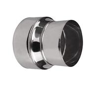 Acier Inoxydable Poêle Tuyau Réducteur Tube Connecteur Cheminée Conduit Doublure Adaptateur - Ø140mm/Ø125mm