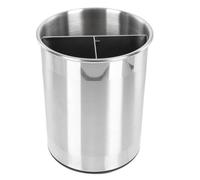 Acier Inoxydable Porte-pinceaux Argenté Rotatif 2l de Maquillage | Rangement Salle de Bain Maquillage, Trois Compartiments, Rotation 360°, Antidérapant, Résistant à L'usure
