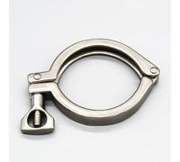 Acier inoxydable pour ensemble sanitaire compatible Clover (1,5 à 4) Applications de serrage en acier - Ss304 poli de qualité alimentaire pharmaceutique Tri-clamp avec embouts de tuyau (25,4 à 119 mm