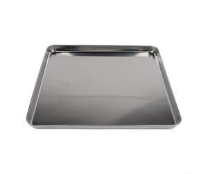 Acier inoxydable pour plaques à biscuits avec répartition équilibrée du poids et absorption efficace de la chaleur (40 x 40 x 2,5 cm)