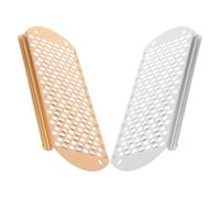 Acier Inoxydable Râpe à Pieds Double Face, 2 Pièces | Côté Grossier et Finition Fine, Poignée Ergonomique, Adaptée aux Talons, Plantes, Soins Maison ou Voyage