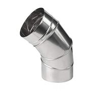 Acier Inoxydable Réglable Coude 90 45 Degrés Cheminée Doublure Plier Conduit Tuyau - 140mm