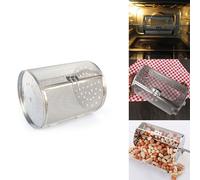 Acier Inoxydable Rôtissoire Gril Torréfacteur Tambour Four Panier Cuisson Four Rôti Cuisson Rotatif Noix Haricots Cacahuètes Panier Barbecue Grill