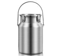 Acier Inoxydable Seau De Transport De Lait Seau À Vin Pot Lait Peut pour Liquide Stockage Solide Cuve De Fermentation, Baril Scellé 304 Pot A Lait INOX Bidon Alimentaire 10L