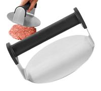 Acier inoxydable Smash Burger Press, Round Meat Press Cooking Tool, Comfortable Handle Burger Press for Cheese Lovers, Perfect Maker for Grilling, Kitchen, or Outdoor Cooking