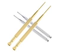 Acier Inoxydable Stylo D'acupuncture Auriculaire pour Massage 4 Pièces | Réflexologie Auriculaire, Détection des Points, Embout Boule Protecteur, Lot de 4, Outil