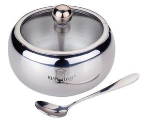 Acier Inoxydable Sucrier avec cuillère Distributeur de Sucre de 460 ML King Hoff KH 3732