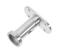 Acier Inoxydable Support de Main Courante D'escalier Argenté | Fixation Résistante à Rouille, Style Moderne Minimaliste, Adaptée aux Rampes Vitrées et Escaliers Intérieurs Commerciaux